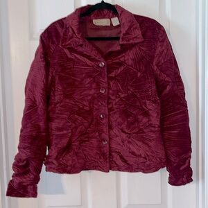 Women’s New Direction Burgandy Jacket Blazer, size XL